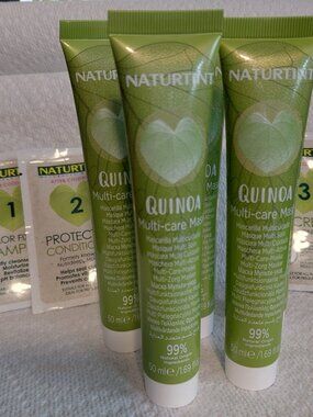 5 Naturtint Multi Care Quinoa Hair Mask Tubes 1.69 Fl Oz Each - Sealed